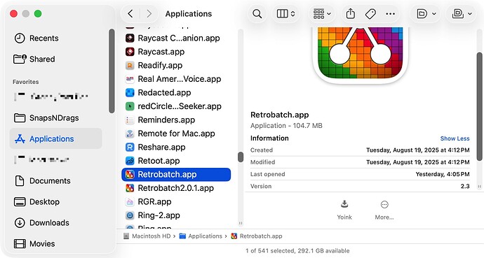 RetrobatchInApplicationsFolder